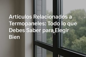 Descubre los artículos más importantes relacionados con termopaneles ¡Todo lo que necesitas saber en un solo lugar!